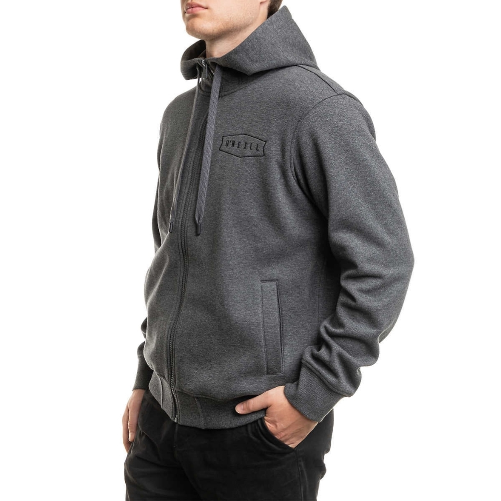 O'Neill Men's Gray Zip Up Fleece Hoodie Sweatshirt Small Surf Skate Streetwear